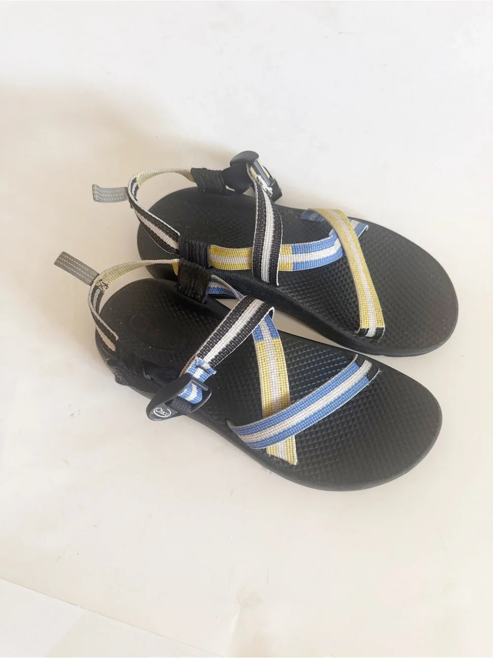 Chaco Z/1 Eco Thread Vary Blue Yellow Sports Outdoor Sandals size 6 Boys/Youth